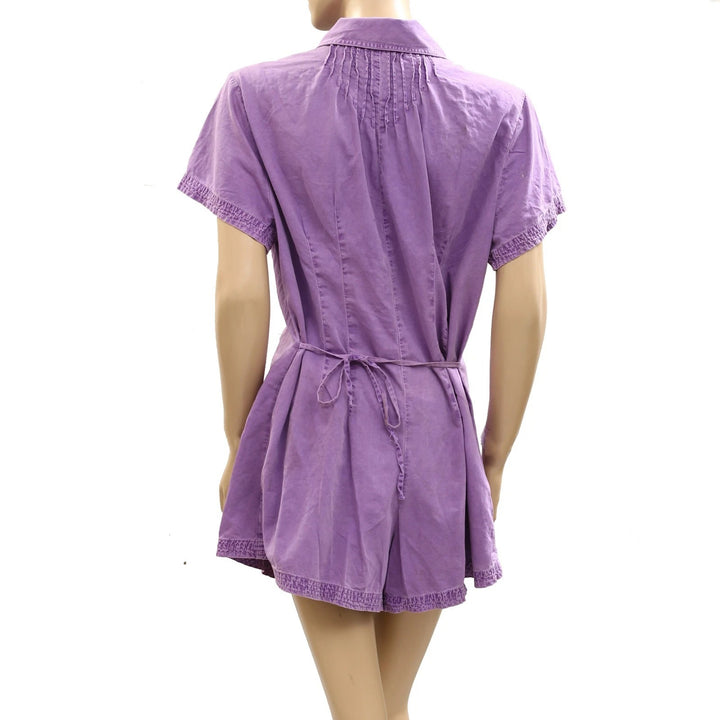 Free People Keep It Crisp Shortall Romper