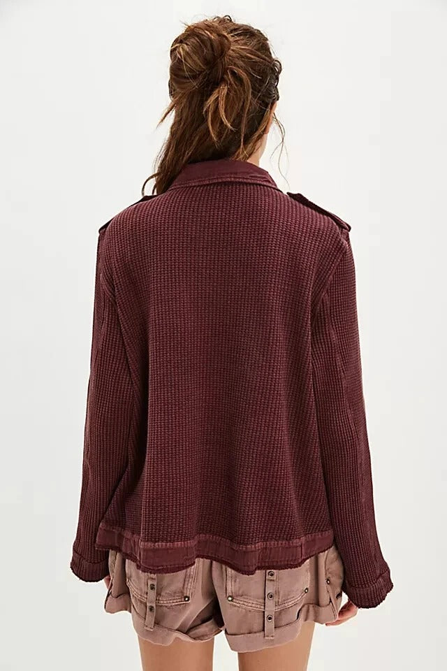 Free People FP One Logan Jacket Shirt Top