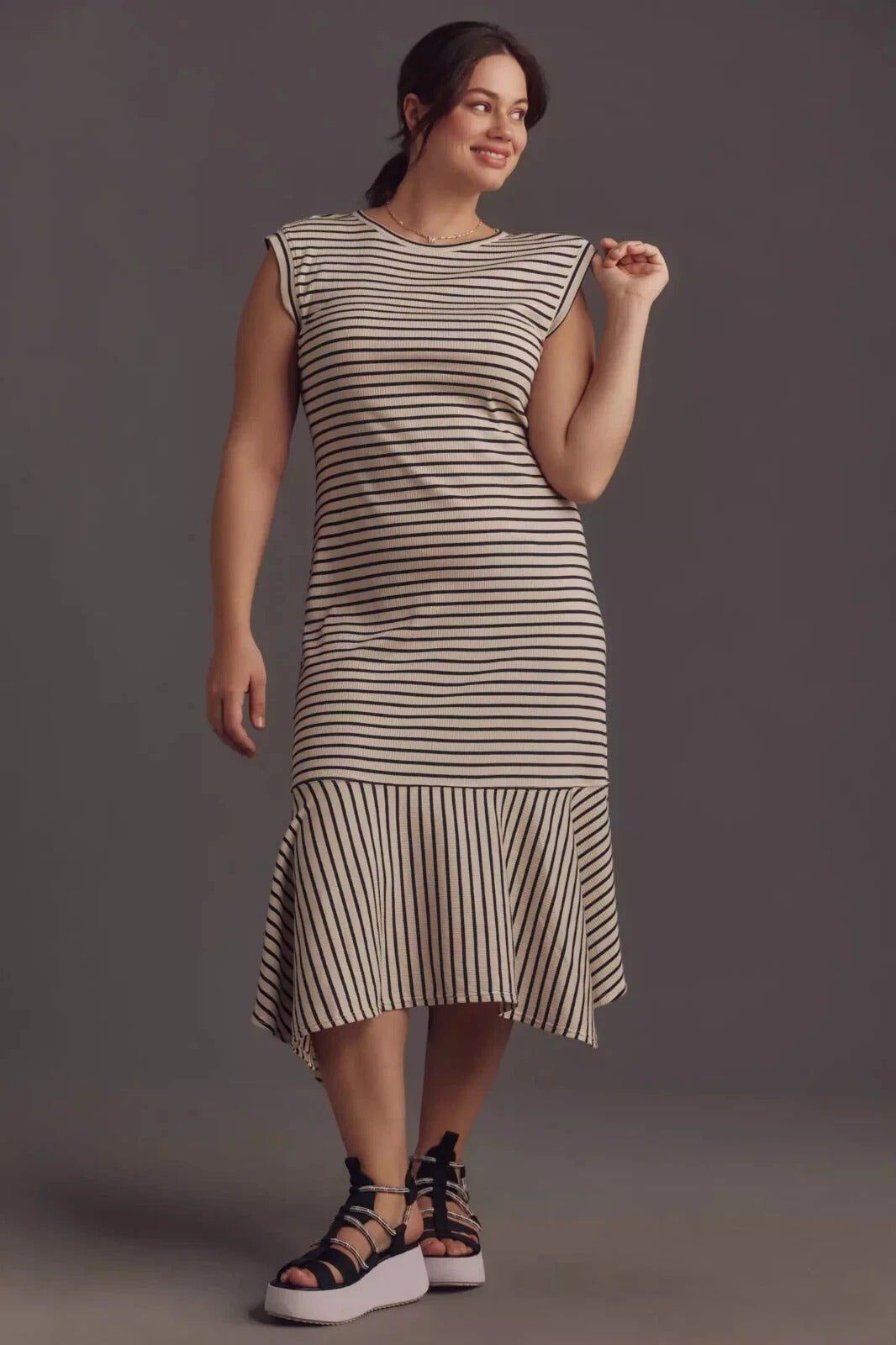 Daily Practice by Anthropologie Highline Short-Sleeve Maxi Dress – White Chocolate Couture Daily Practice by Anthropologie Highline Short-Sleeve Maxi Dress – White Chocolate Couture