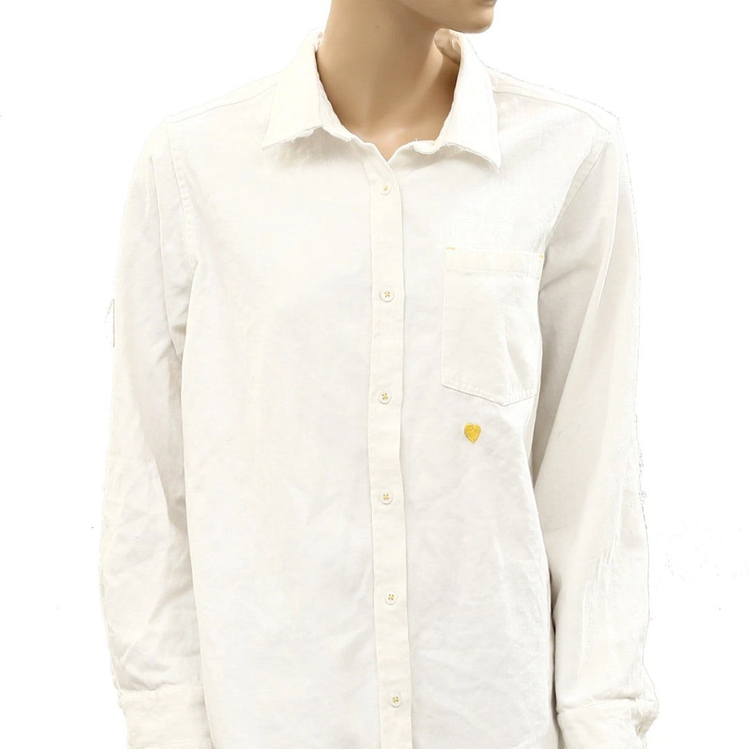 Kerri Rosenthal Mia Shirt Quilted Patch Shirt Top