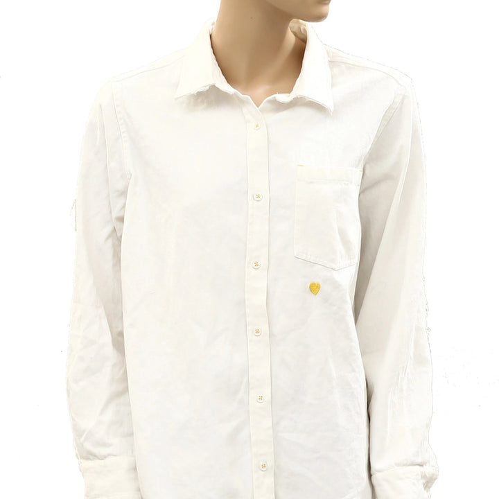 Kerri Rosenthal Mia Shirt Quilted Patch Shirt Top