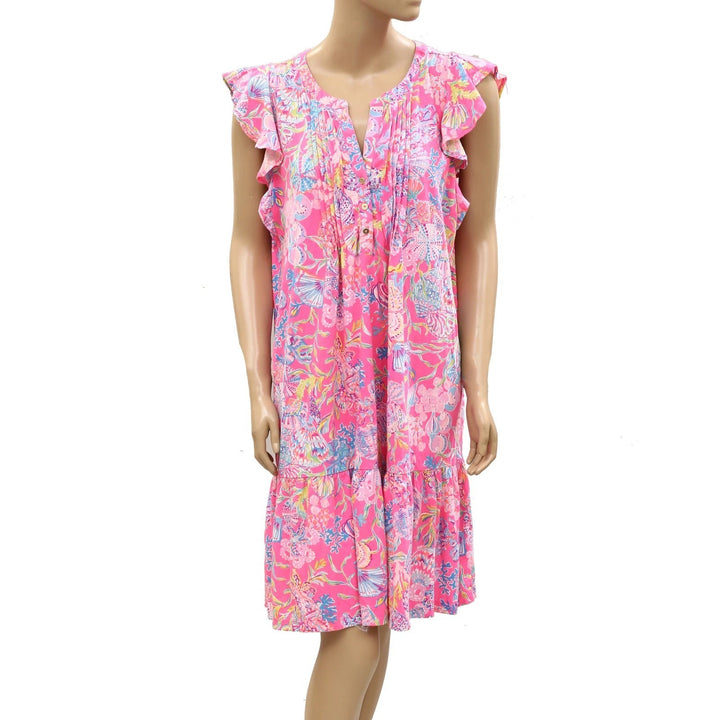 Lilly Pulitzer Golda Flutter Sleeves Mini Dress