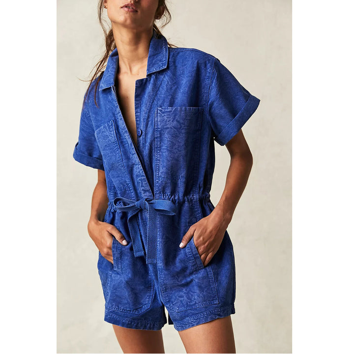 Free People Rhodes Chino Coverall Romper