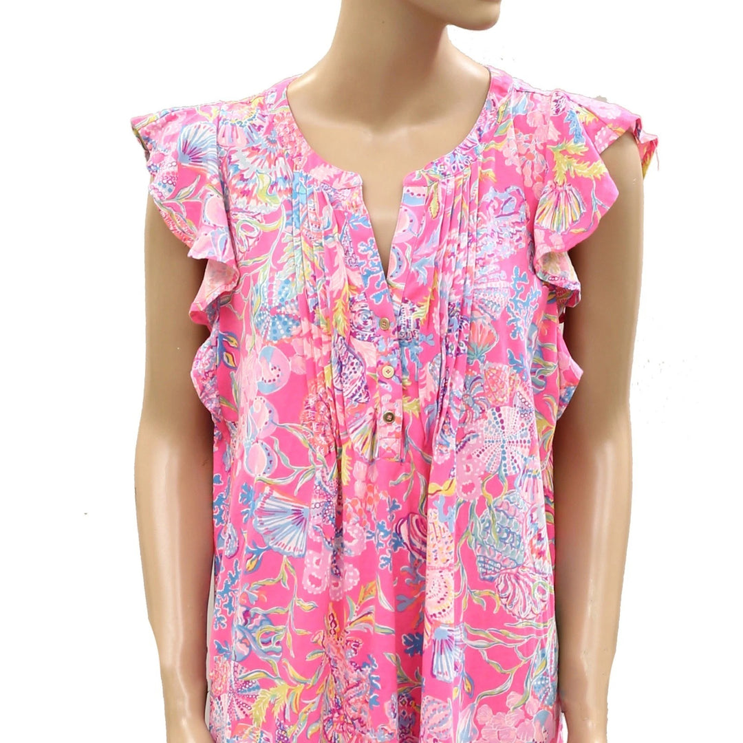 Lilly Pulitzer Golda Flutter Sleeves Mini Dress