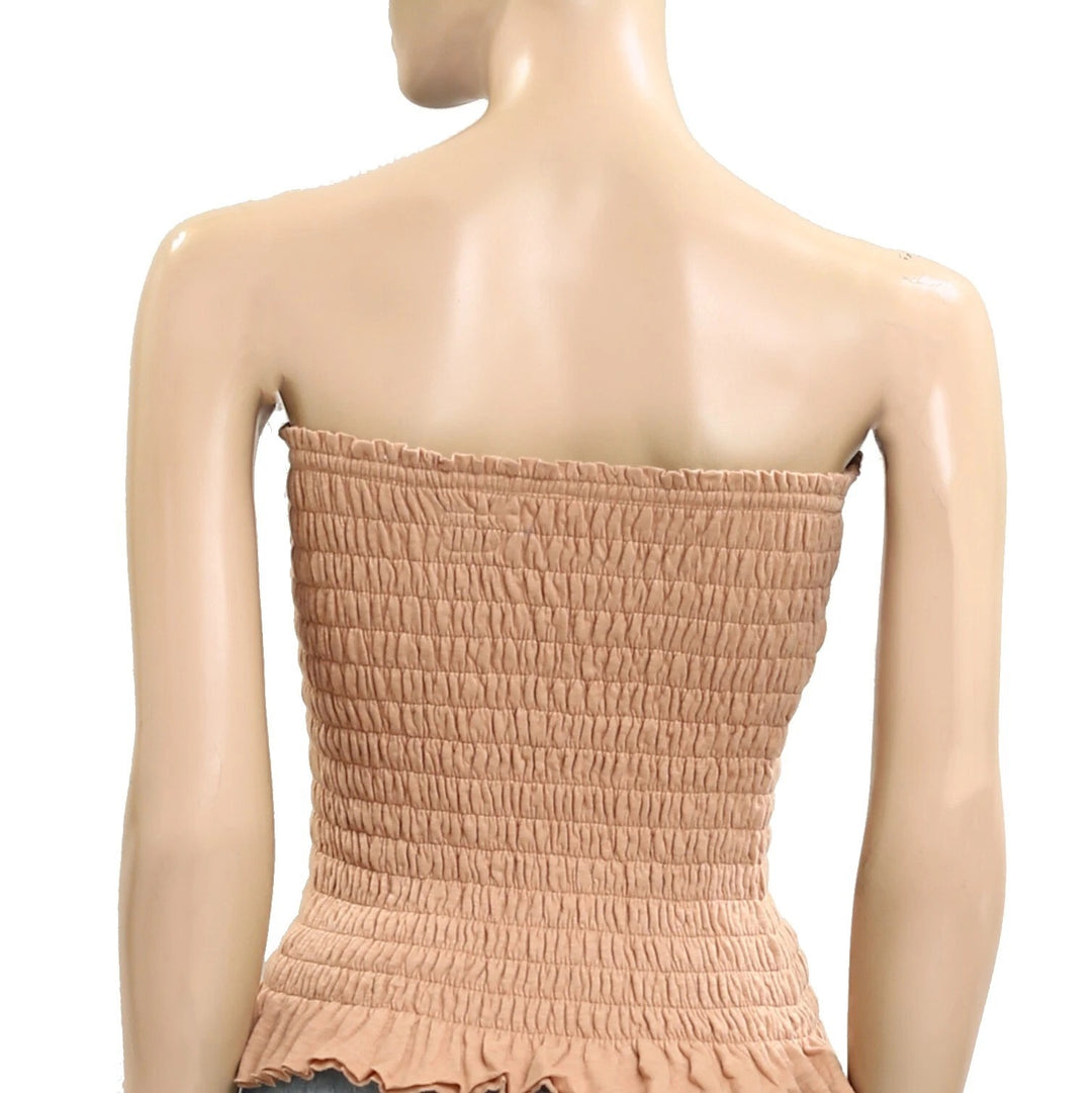 Free People Free-est Lora Smocked Tube Cropped Top