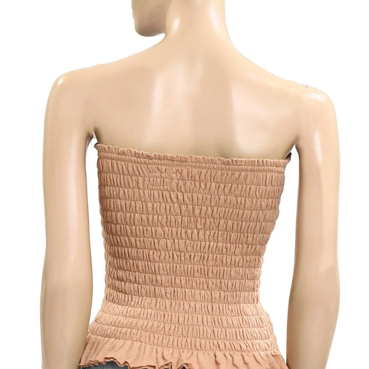 Free People Free-est Lora Smocked Tube Cropped Top