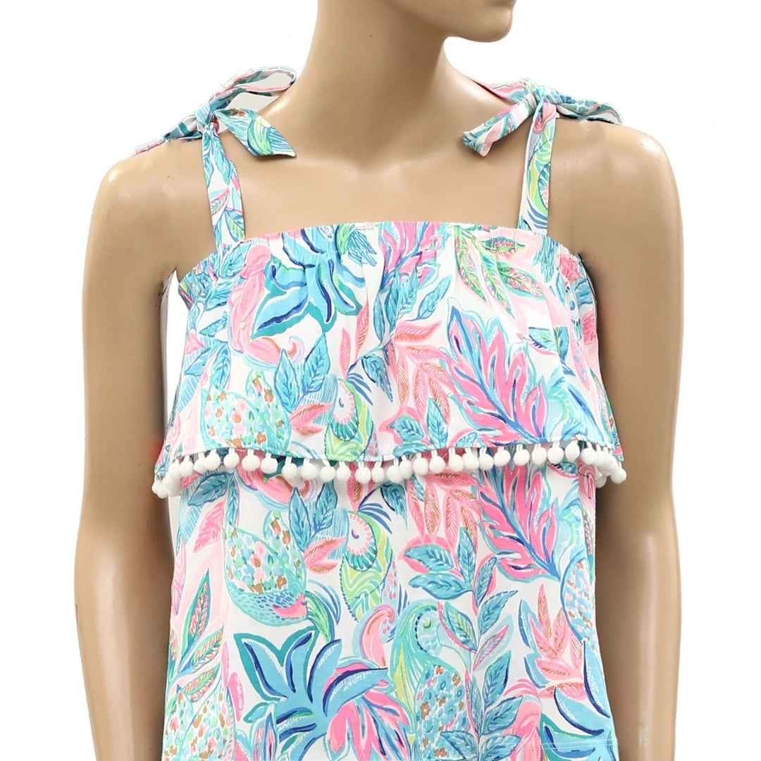 Lilly Pulitzer Benita Floral Print Tank Blouse Top