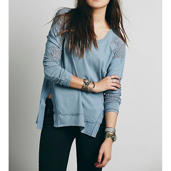 Free People Grandpa Jersey Outer Sunset Blouse Top