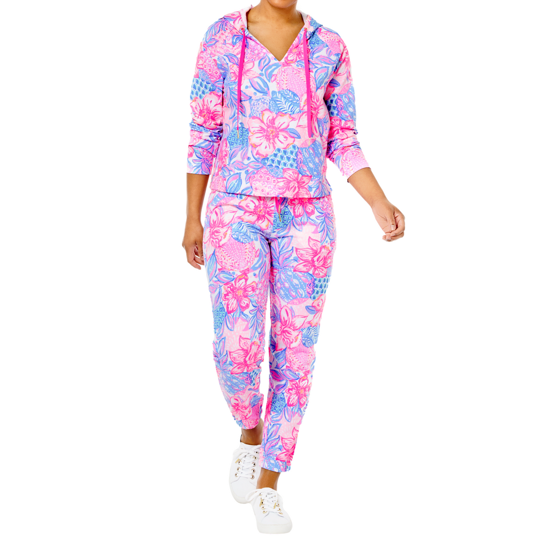 Lilly Pulitzer Kiawah Cropped Hoodie Top