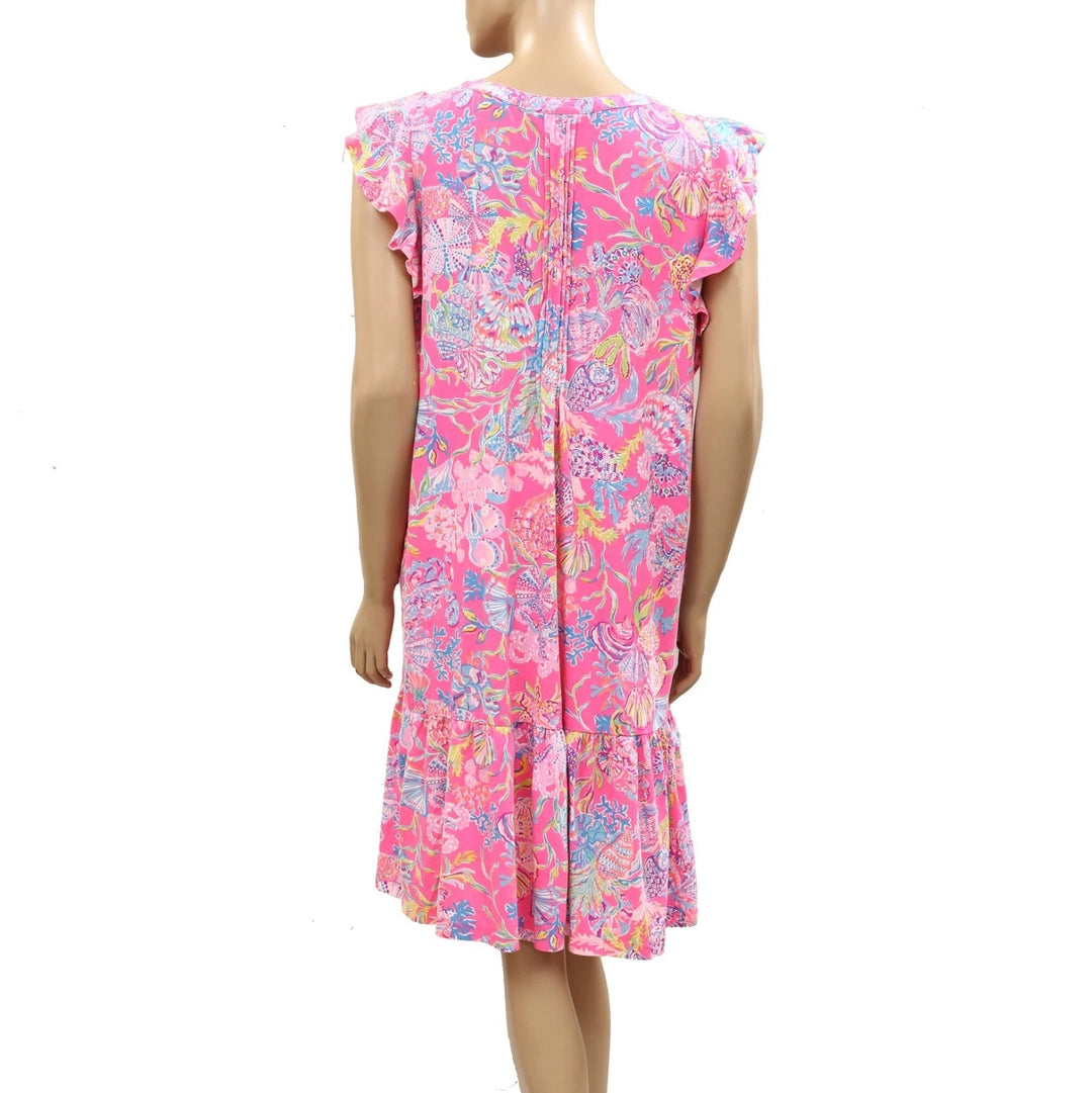 Lilly Pulitzer Golda Flutter Sleeves Mini Dress