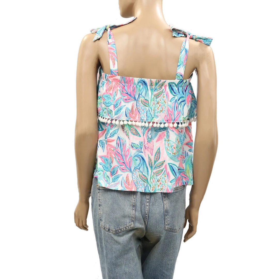 Lilly Pulitzer Benita Floral Print Tank Blouse Top