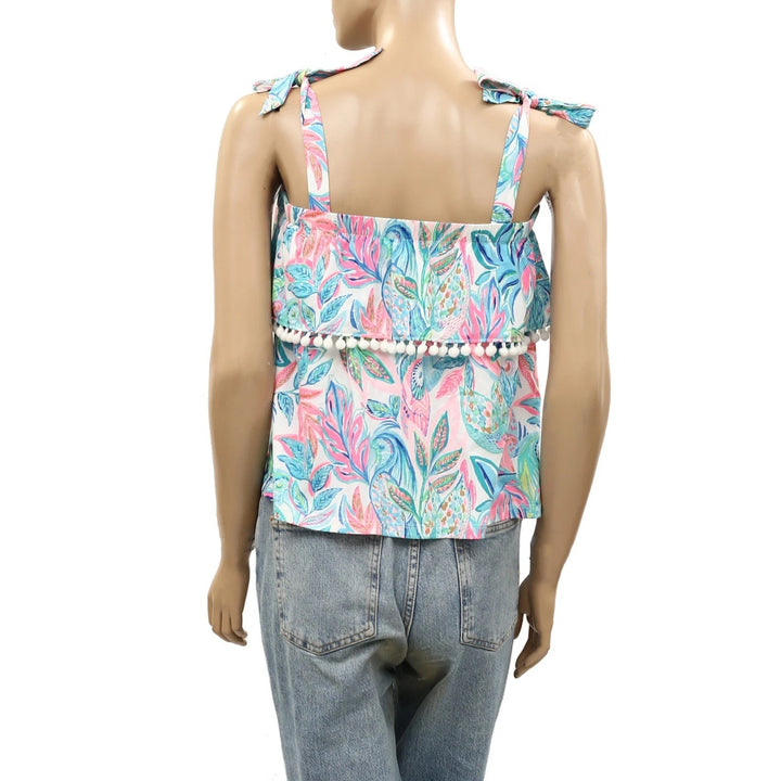 Lilly Pulitzer Benita Floral Print Tank Blouse Top