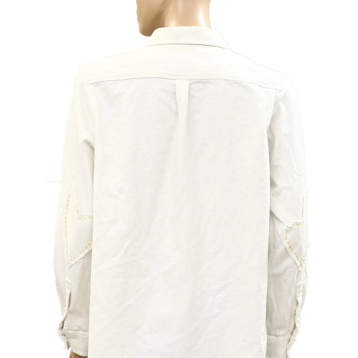 Kerri Rosenthal Mia Shirt Quilted Patch Shirt Top