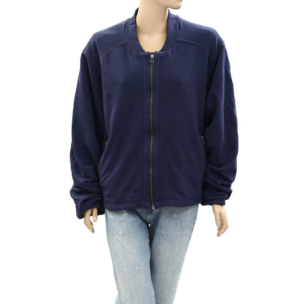 Anthropologie Pilcro Knit Bomber Jacket Top