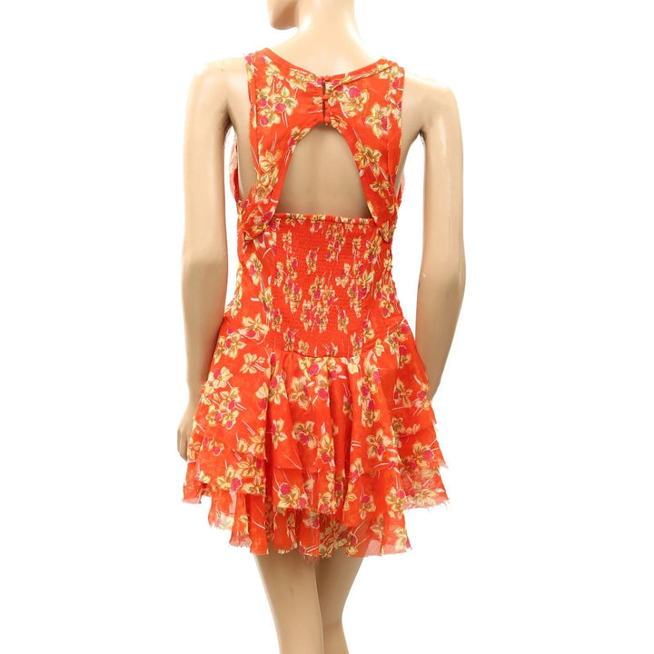 Free People Raven Printed Mini Dress