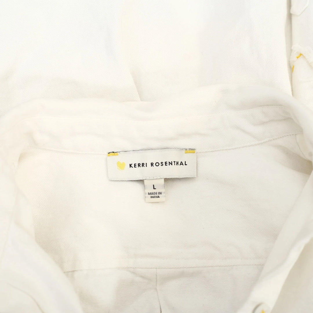 Kerri Rosenthal Mia Shirt Quilted Patch Shirt Top