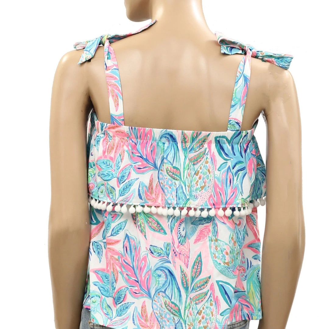 Lilly Pulitzer Benita Floral Print Tank Blouse Top