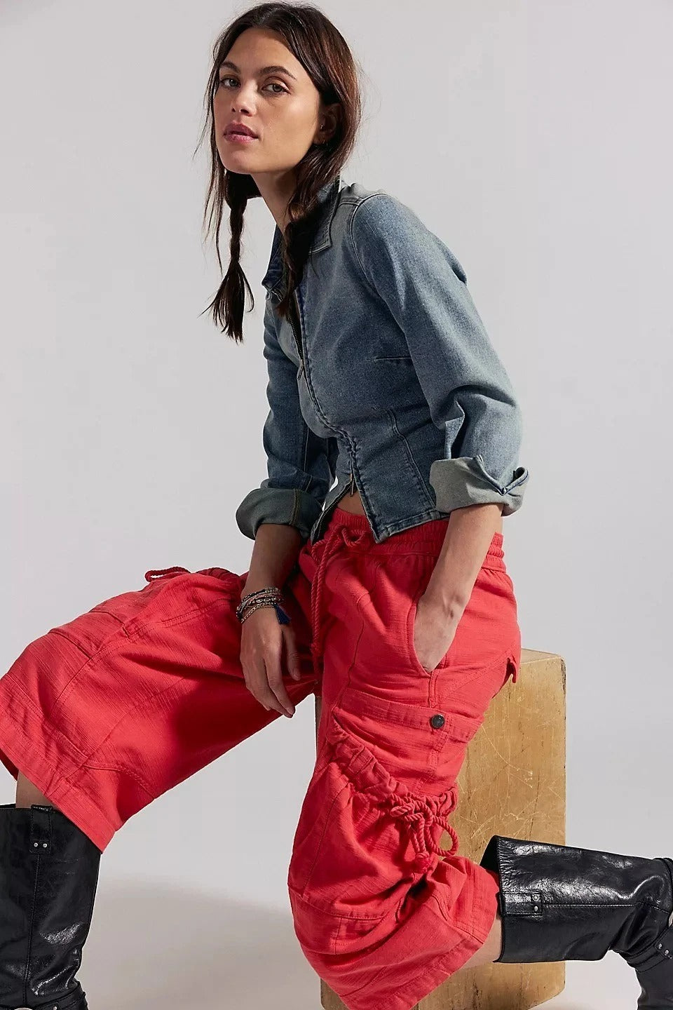 Free People Ashton Crop Capri Pants