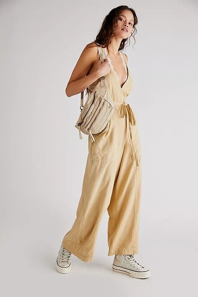 Free People Pretty Simple Utility Jumpsuit Dress