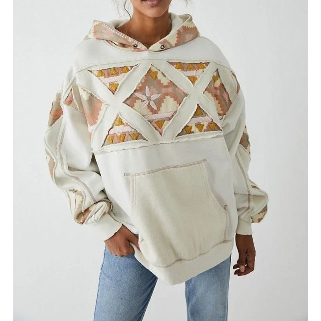 Free People We The Free It's A Vibe Print Hoodie Top