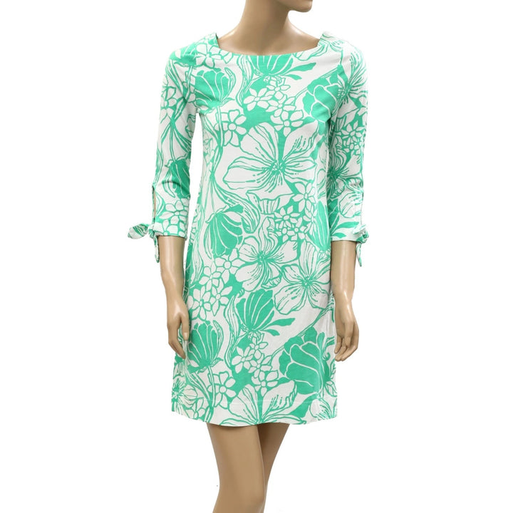 Lilly Pulitzer Lidia Floral Print Boatneck Mini Dress