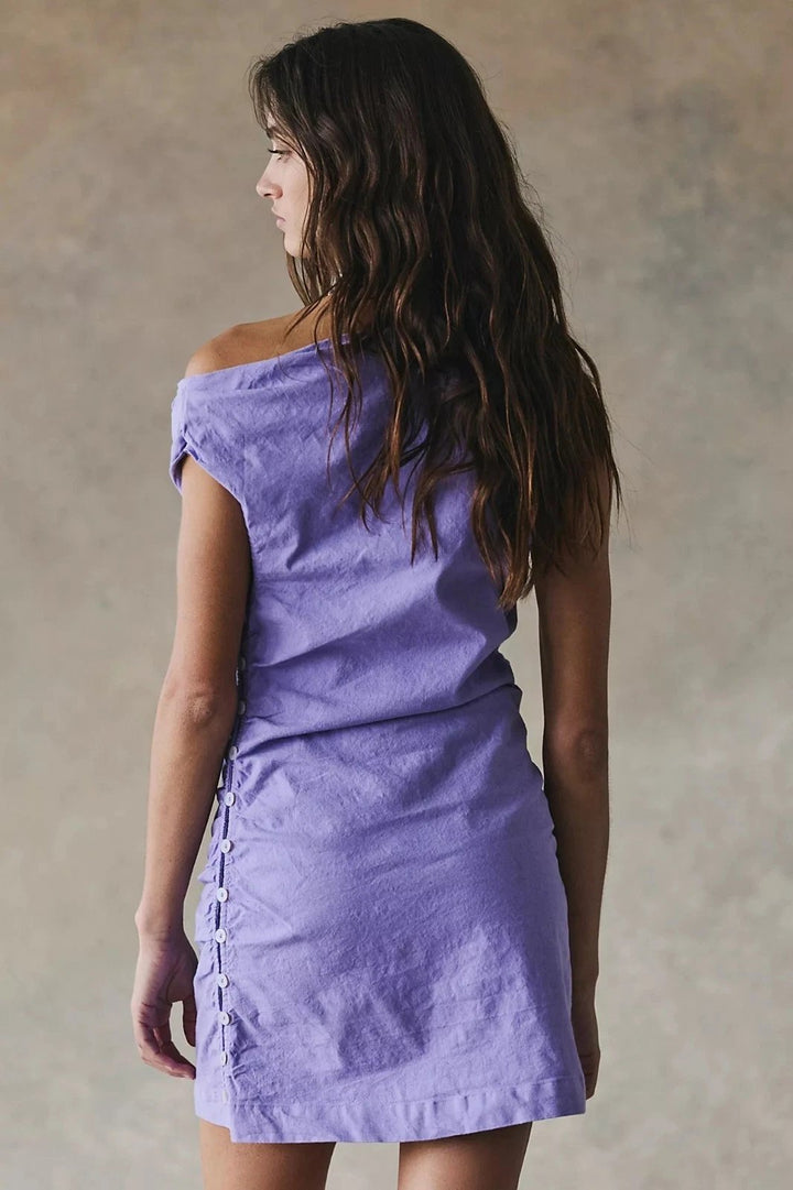 Free People Free-Est So Far Summer Stretch Linen Mini Dress