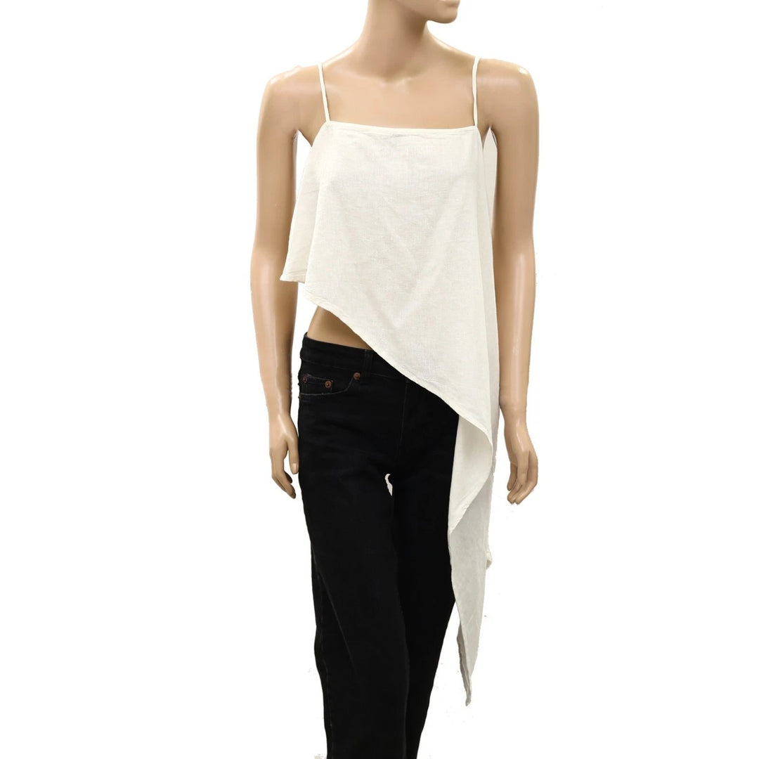 Free People Free-est Sandshell Linen Delia Cami Tank Top