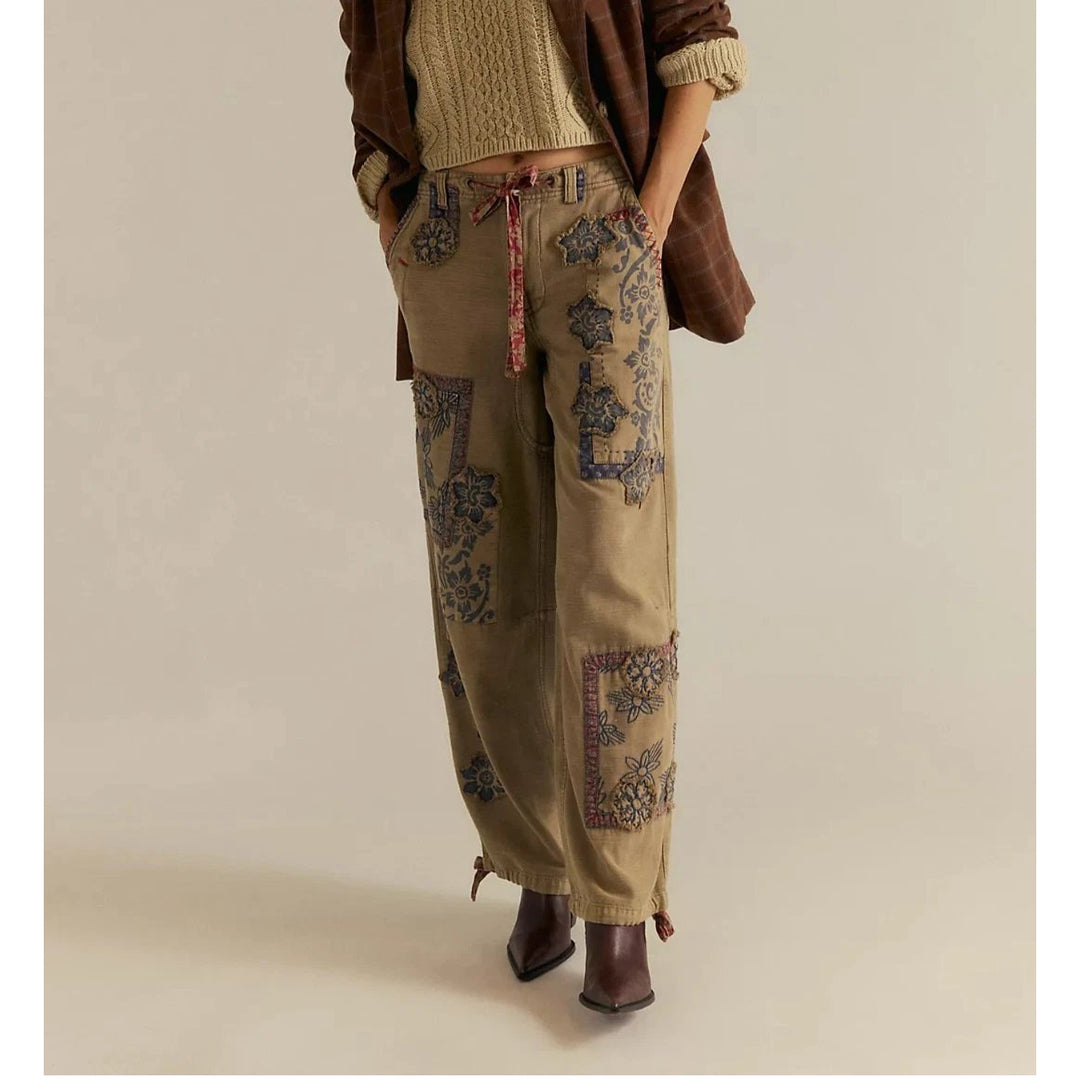 Free People We The Free Around The Block Patch Jogger Pants