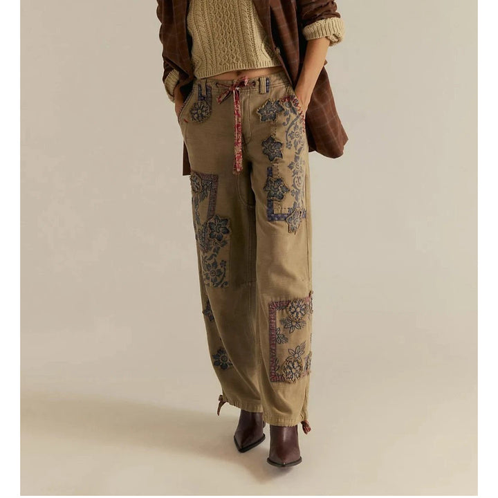 Free People We The Free Around The Block Patch Jogger Pants
