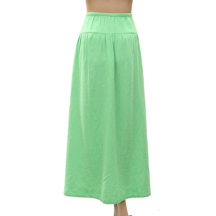 Free People Free-Est Sandshell Linen Maxi Skirt