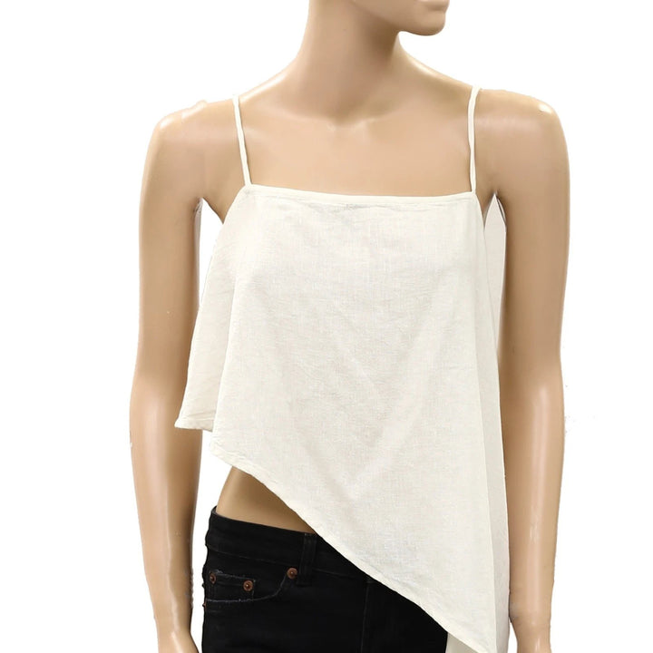Free People Free-est Sandshell Linen Delia Cami Tank Top