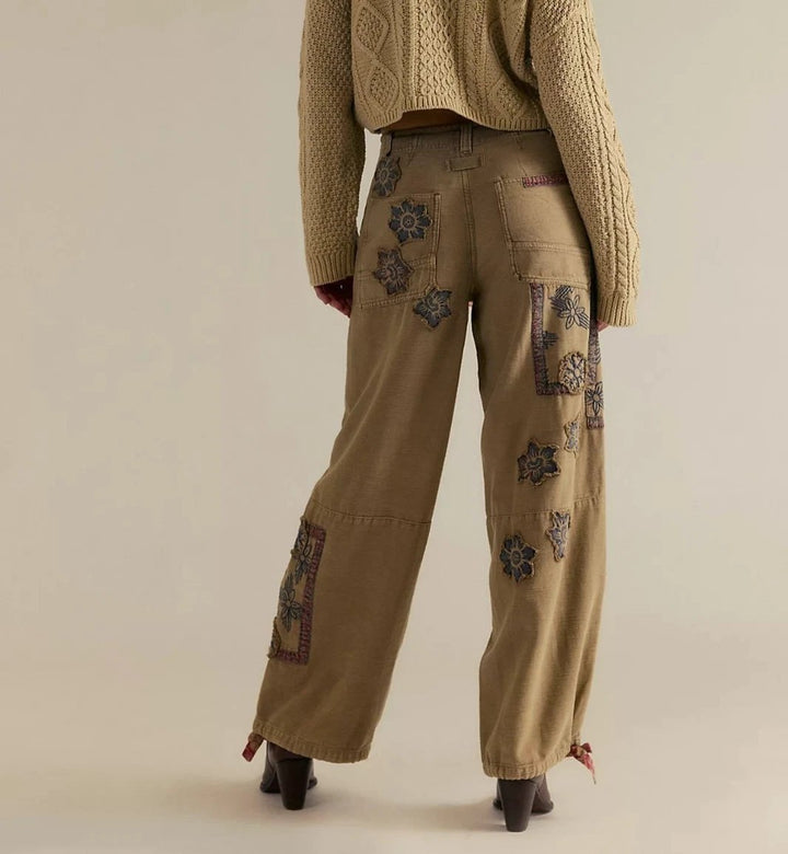 Free People We The Free Around The Block Patch Jogger Pants