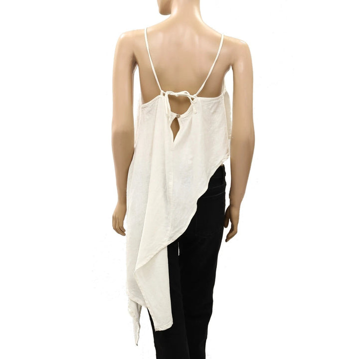Free People Free-est Sandshell Linen Delia Cami Tank Top