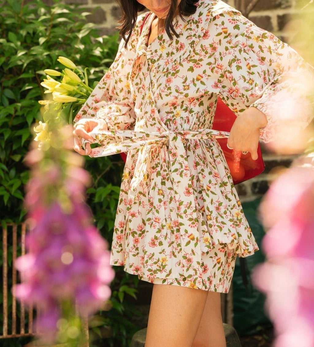 La Maregold The Camila Micro Mini Wrap Dress