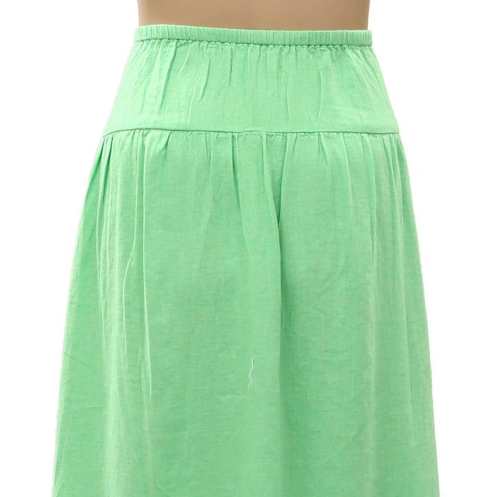 Free People Free-Est Sandshell Linen Maxi Skirt