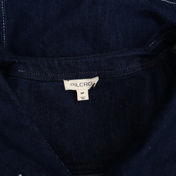 Anthropologie Pilcro Scalloped Denim Buttondown Dress