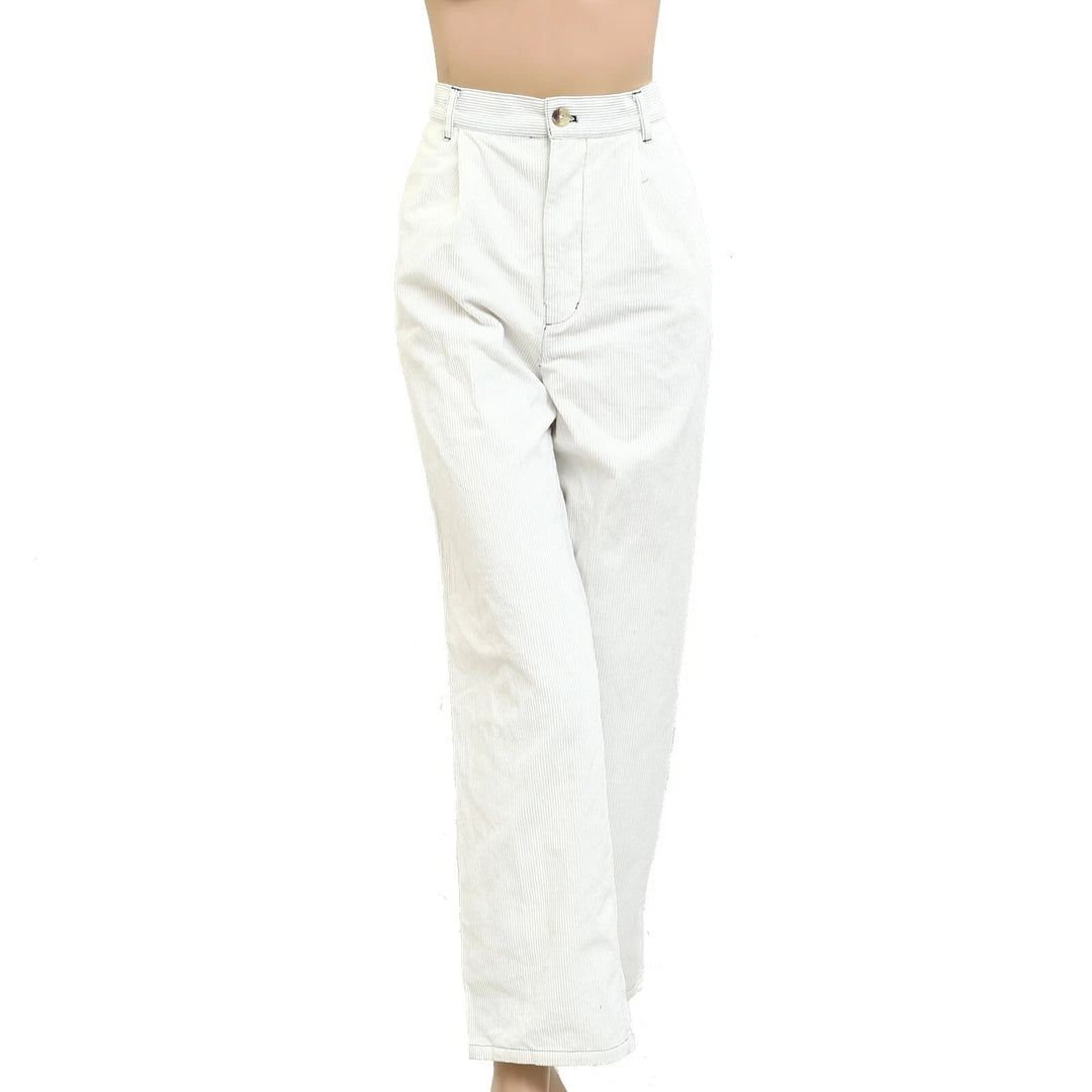 Free People We The Free Good Luck Mid-Rise Cord Barrel Jeans Pants