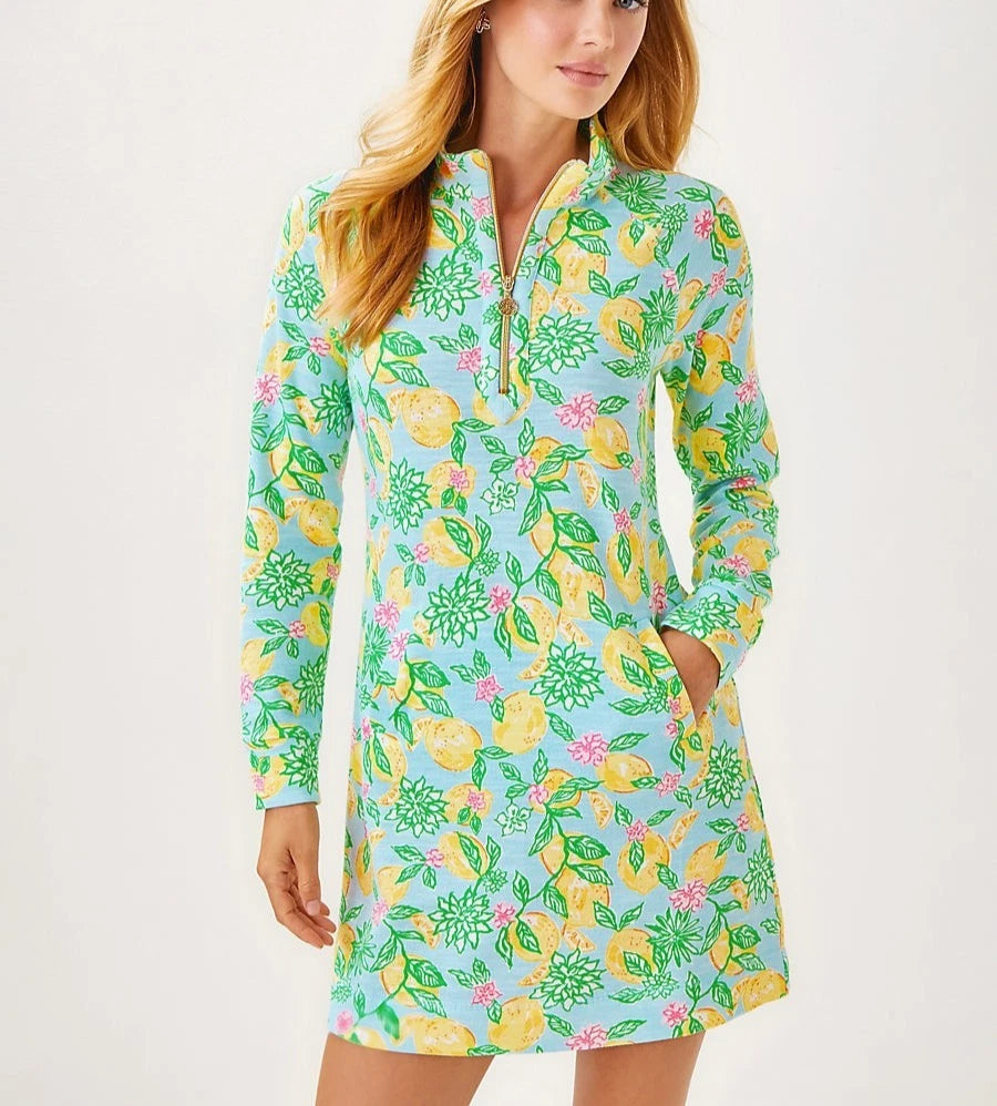 Lilly Pulitzer Ashlee Lemonade Print Mini Dress