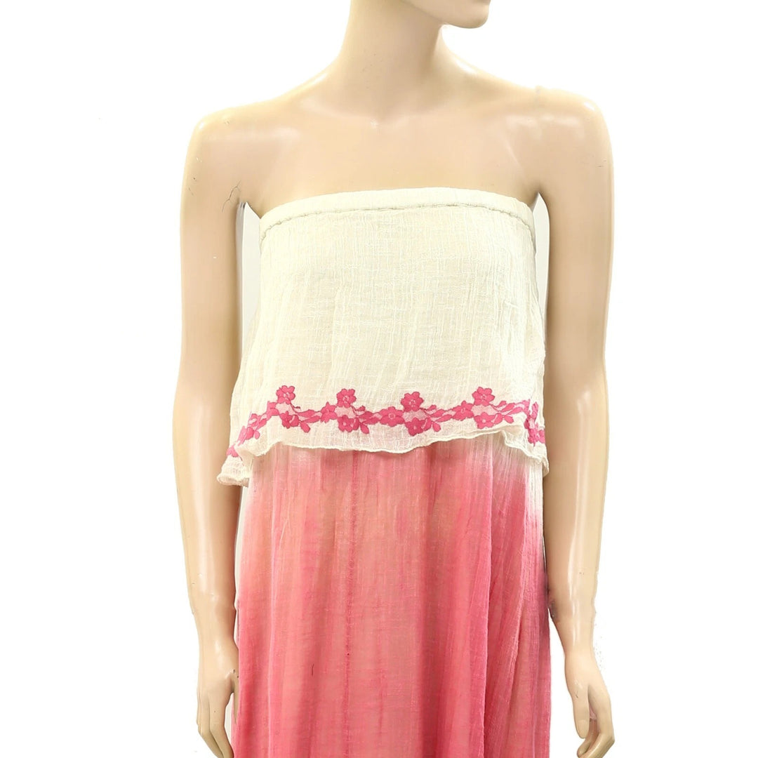 Lynne Love Lynne's World Dip Dye Maxi Tube Dress