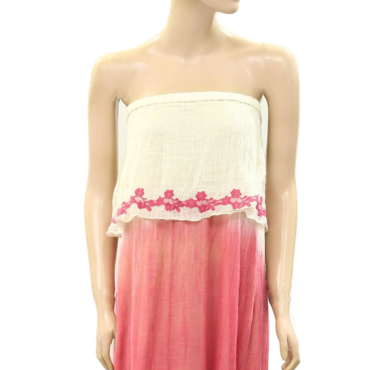 Lynne Love Lynne's World Dip Dye Maxi Tube Dress