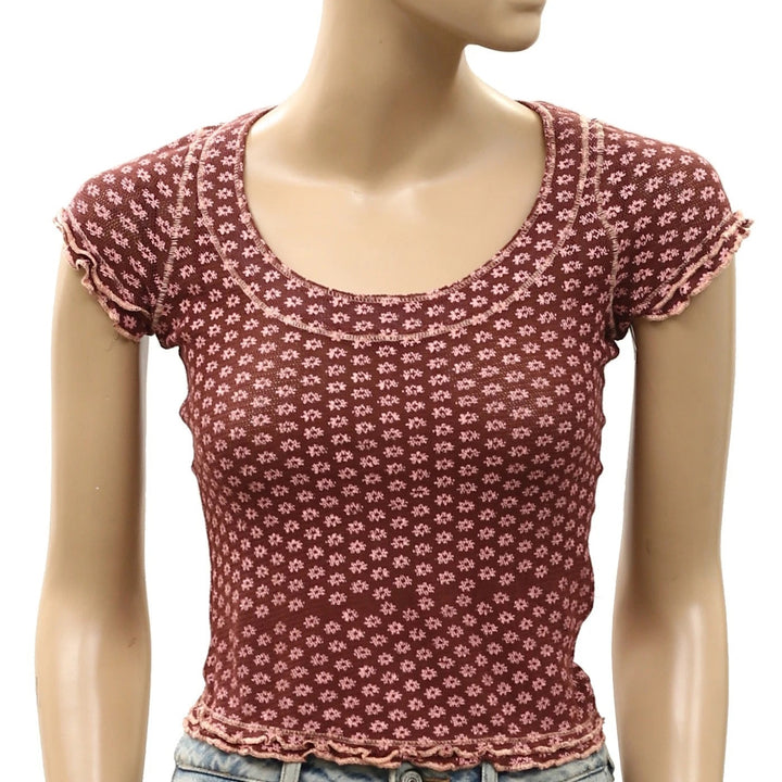 Free People Garner Tee Blouse Top