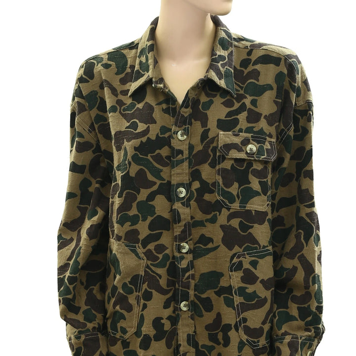BDG Urban Outfitters Dani Oversized Flannel Shirt Tunic Top