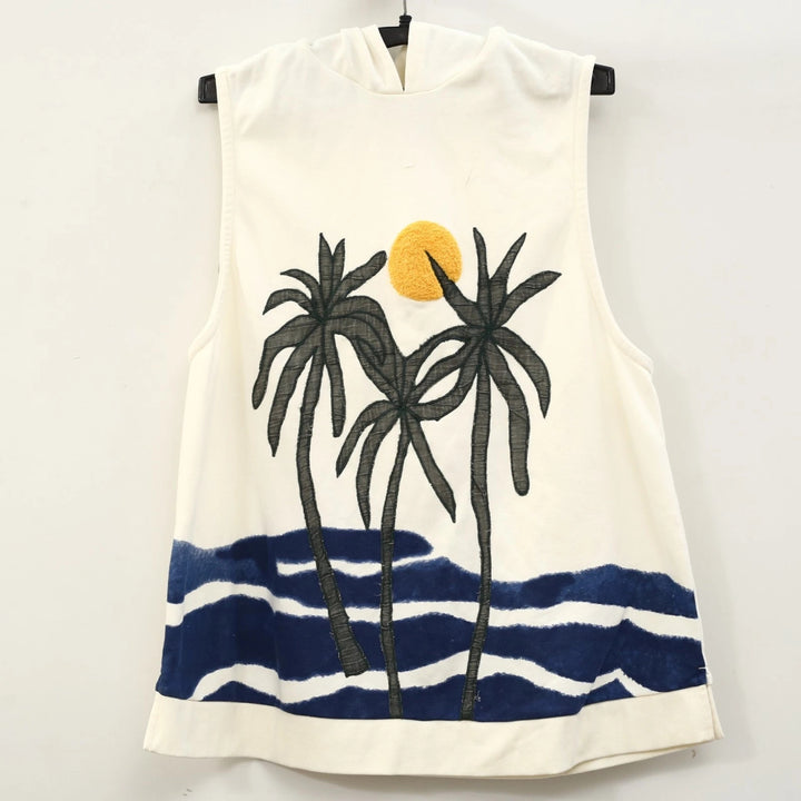 Anthropologie Celandine Sleeveless Hoodie Cover-Up Mini Dress