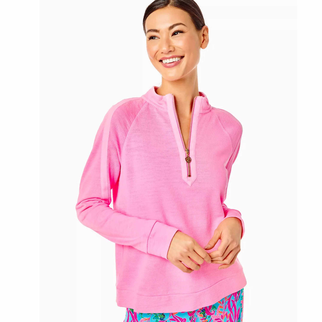 Lilly Pulitzer Luxletic Ashlee Half-Zip Pullover Top