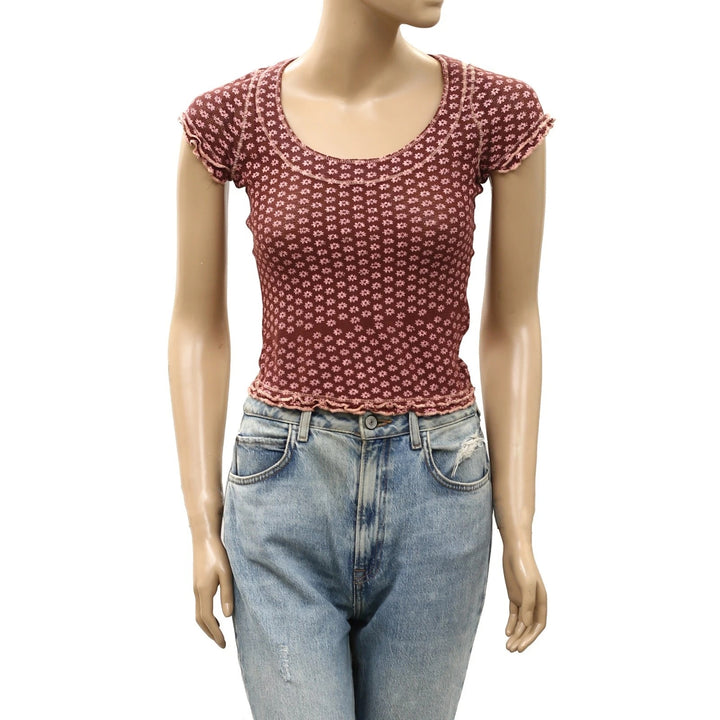 Free People Garner Tee Blouse Top