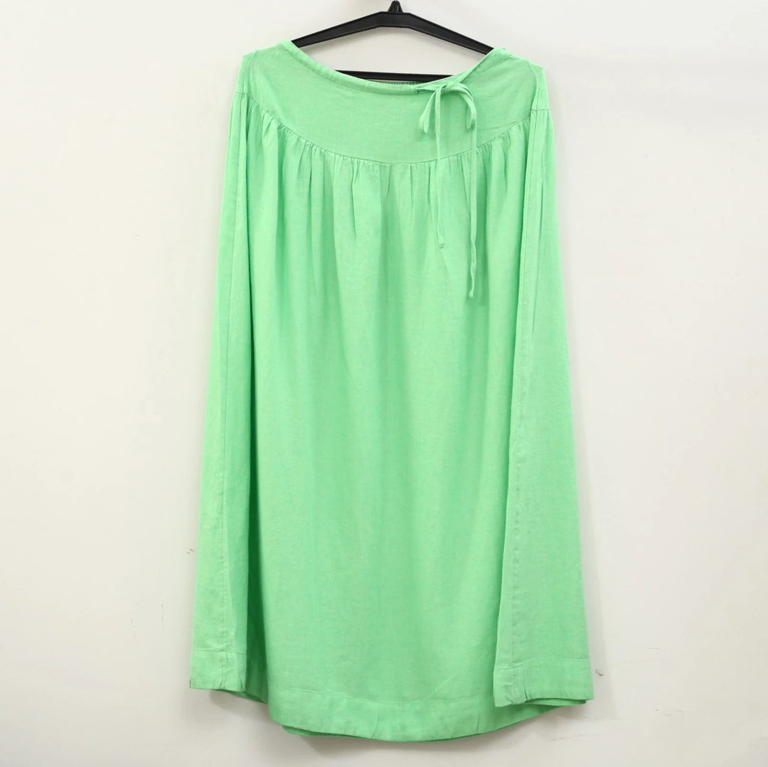 Free People Free-Est Sandshell Linen Maxi Skirt
