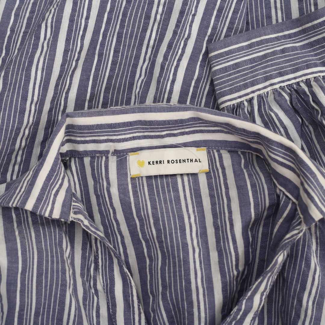 Kerri Rosenthal Striped Printed Mini Shirt Dress