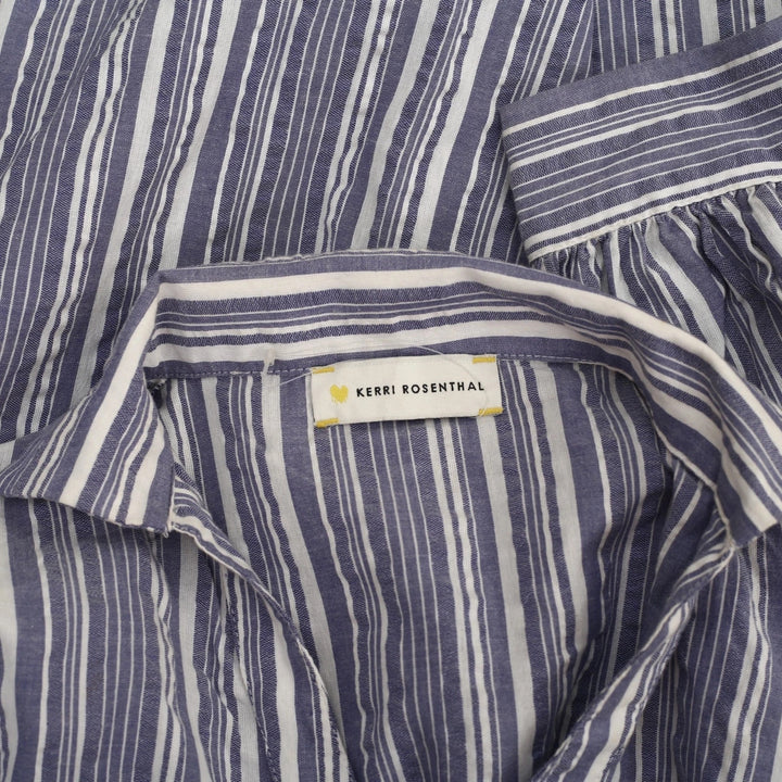 Kerri Rosenthal Striped Printed Mini Shirt Dress
