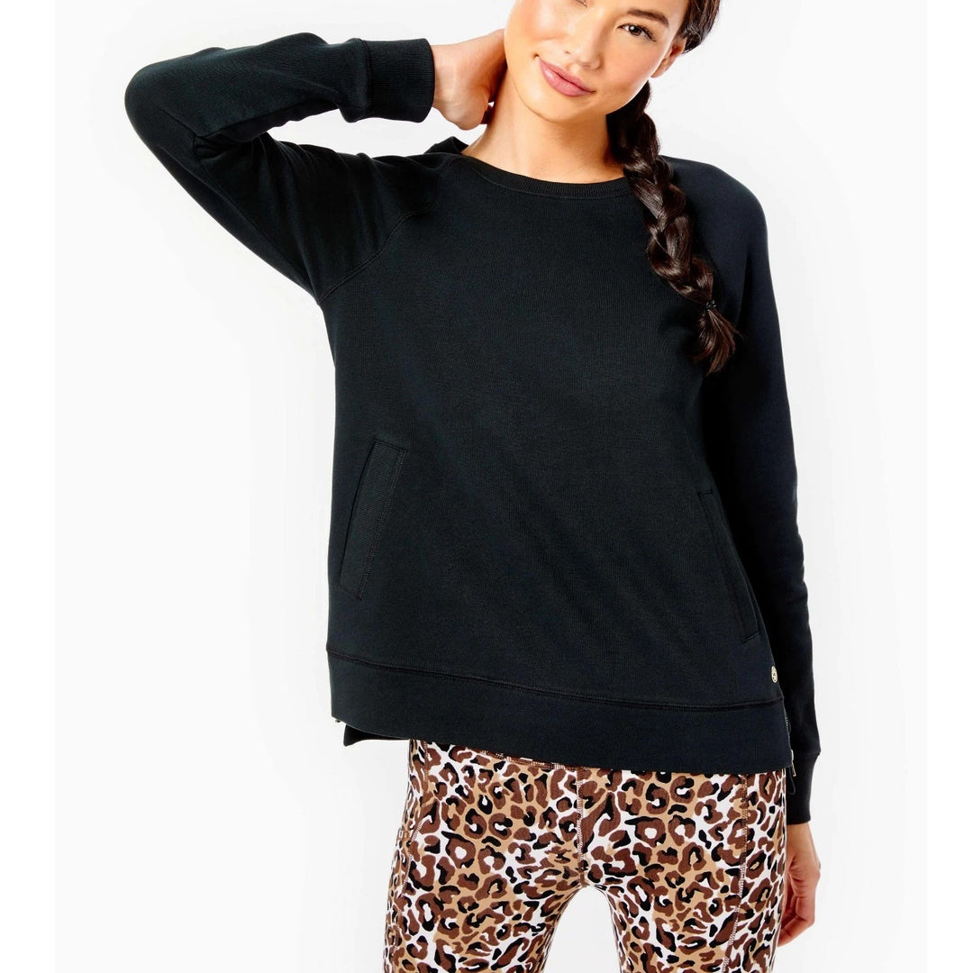 Lilly Pulitzer Luxletic Beach Comber Pullover Sweatshirt Top