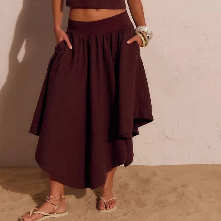 Free People Free-Est Annette Baby Midi Skirt